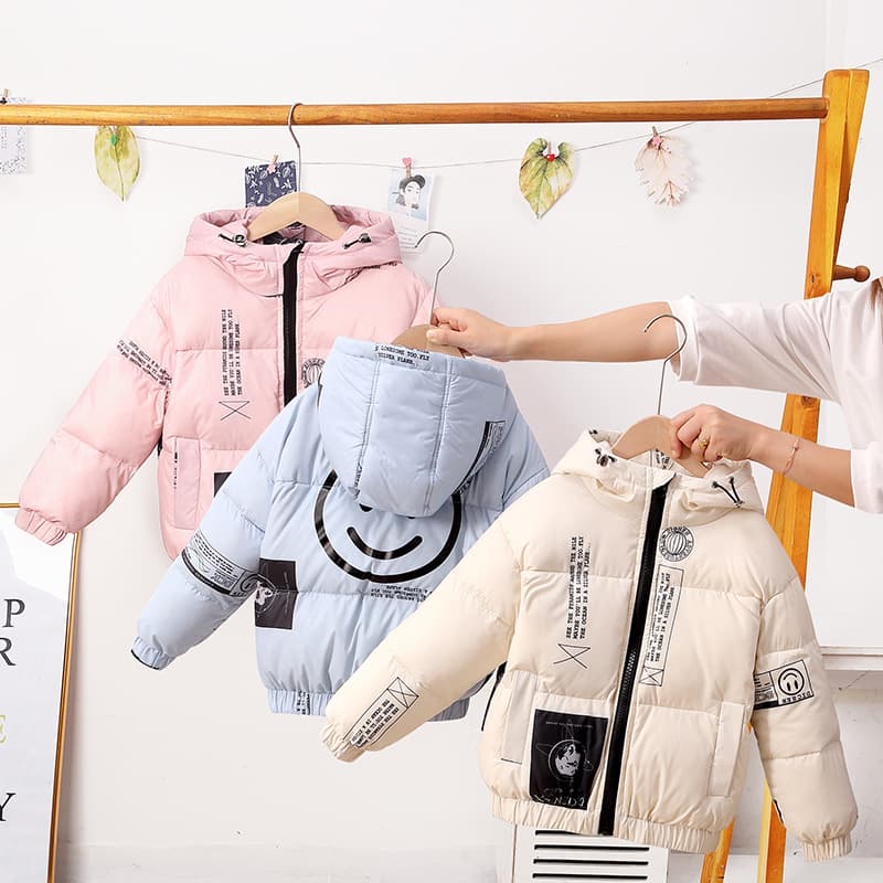 Autumn and winter new baby plus velvet and thickened down cotton jumpsuit with open crotch for boys and girls.
