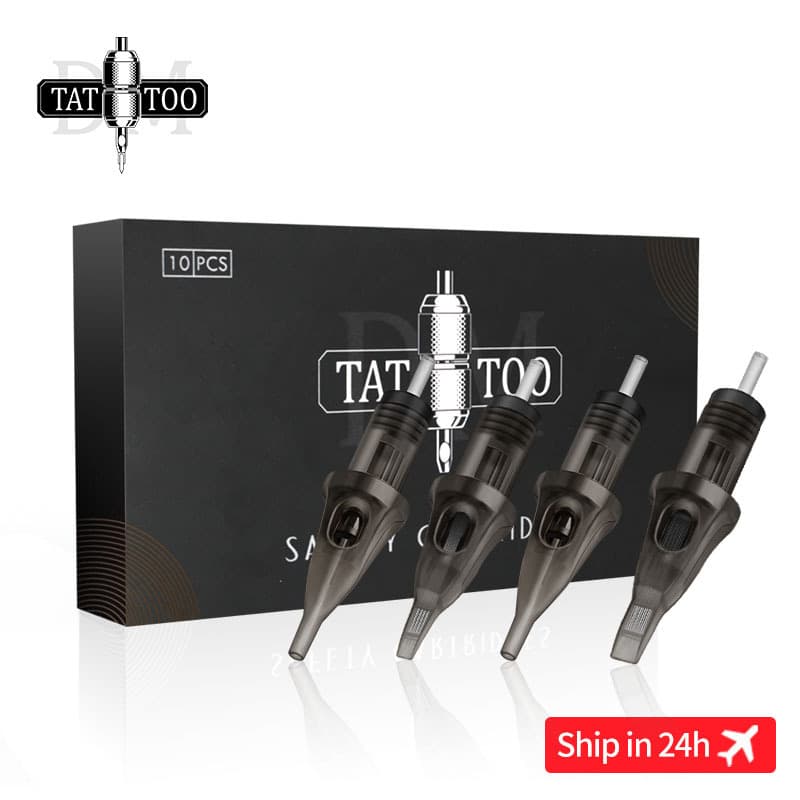 DM Tattoo Needles Disposable Integrated Needles Short Tattoo Needles Professional Shading Eyebrow Tattoo Needles Tattoo Equipment 10pcs