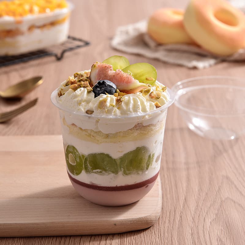 Factory wholesale disposable bubble cups, chubby bowls, high-transparency U-shaped baking mousse cups.