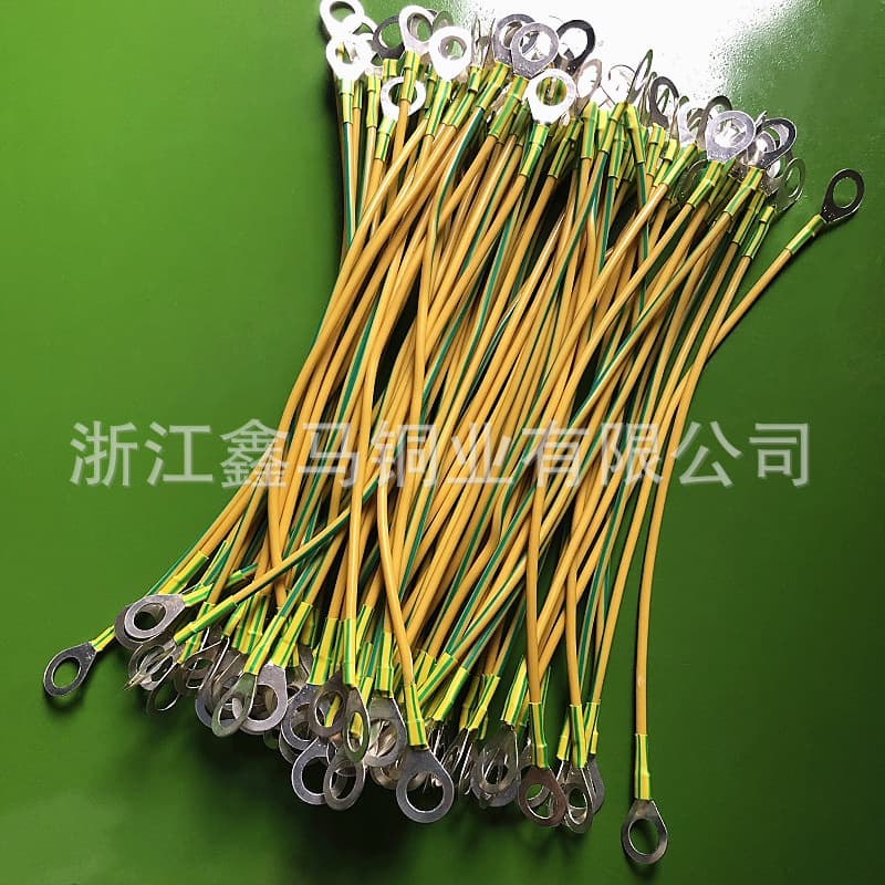 Yellow-green dual-color solar photovoltaic bridge grounding wire BVR electrical box multi-strand copper core flexible copper wire 2.5 4 6 square