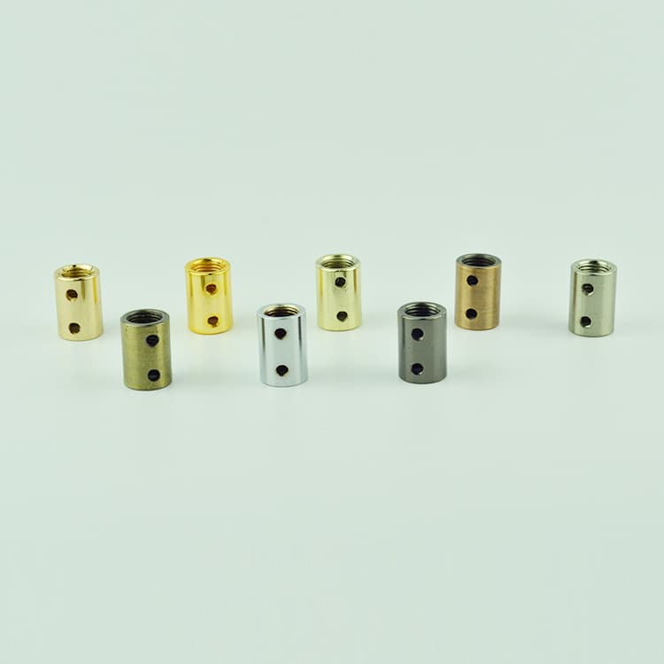 M10 Internal Thread Lighting Connector Iron Internal Thread Pipe Joint Straight Through Double Through Lamp Fittings DIY