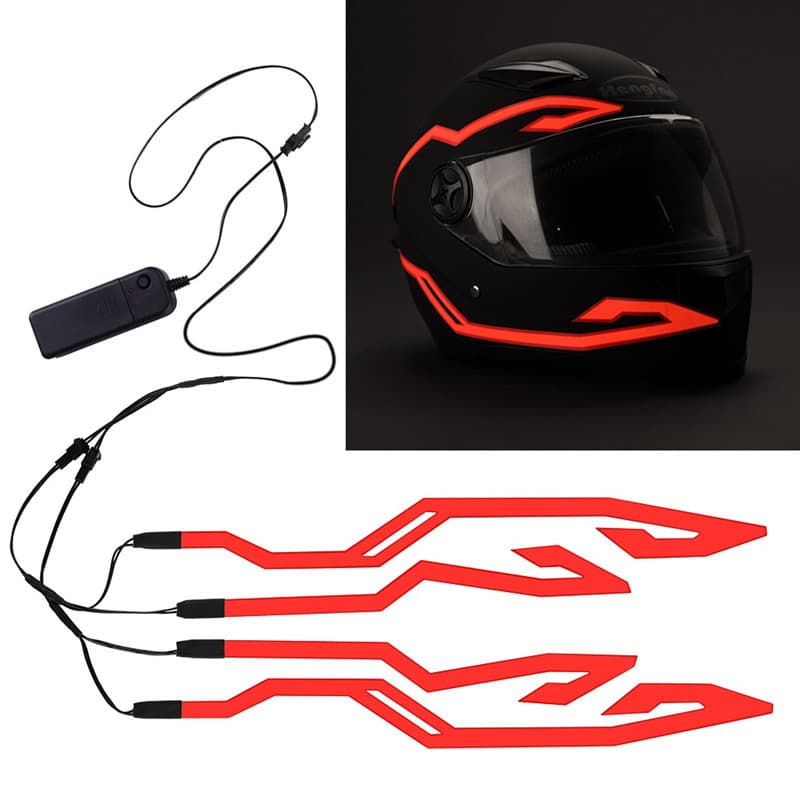 Manufacturer supplies helmet light strips, illuminated helmet strips, Amazon motorcycle helmet light strips, cross-border e-commerce.