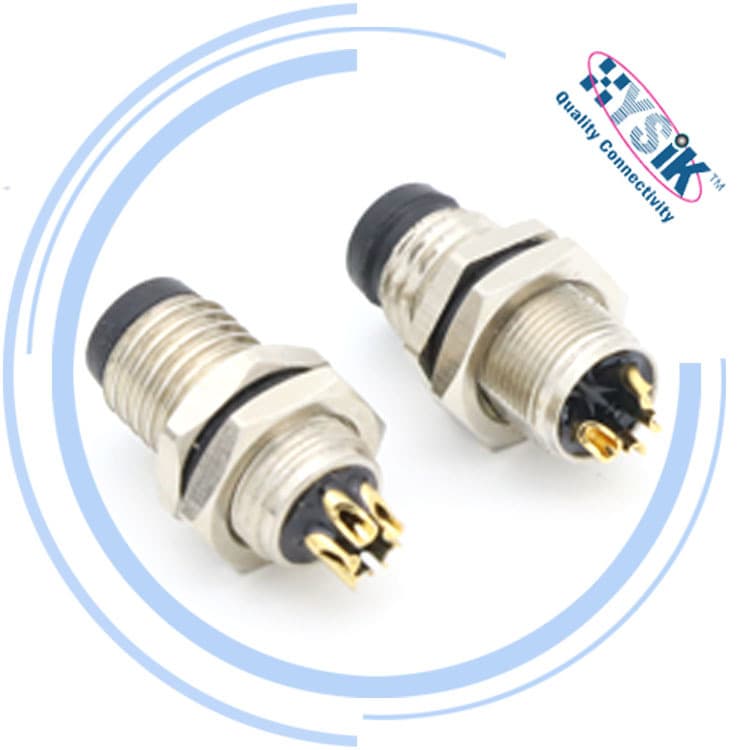 M8 Waterproof Aviation Plug 3p4p5p6p Panel Mount Male/Female Connector