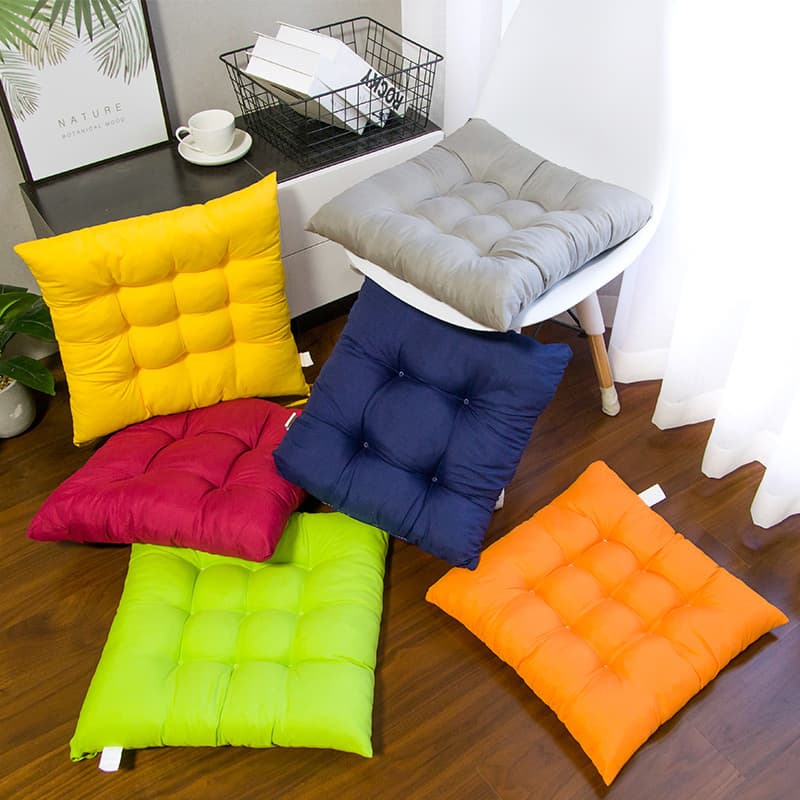 Factory Wholesale Thickened Cushion Solid Brushed Chair Pad Office Chair Pad Student Seat Cushion Dining Chair Tatami