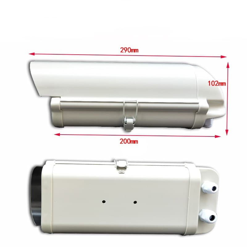 Factory direct 8-inch outdoor waterproof housing, bullet camera all-in-one casing, side-flip protective cover security hardware accessories