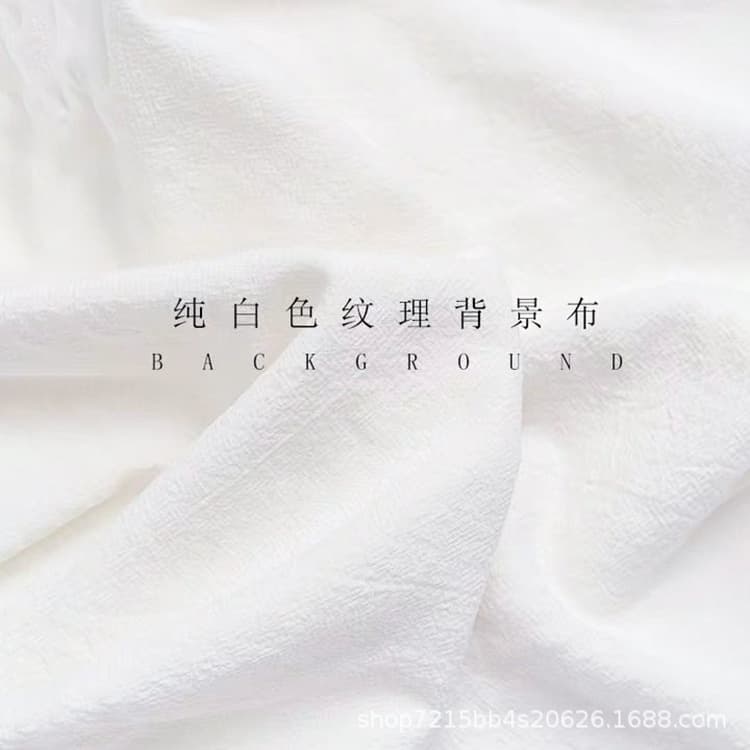 Photo background cloth ins cotton and linen white cloth for photo shooting solid white tile photo props tablecloth gourmet cloth
