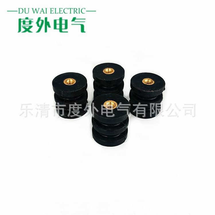 Black Insulator 20*20, Low Voltage Distribution Cabinet Insulator M4*20, Skirted Insulating Support