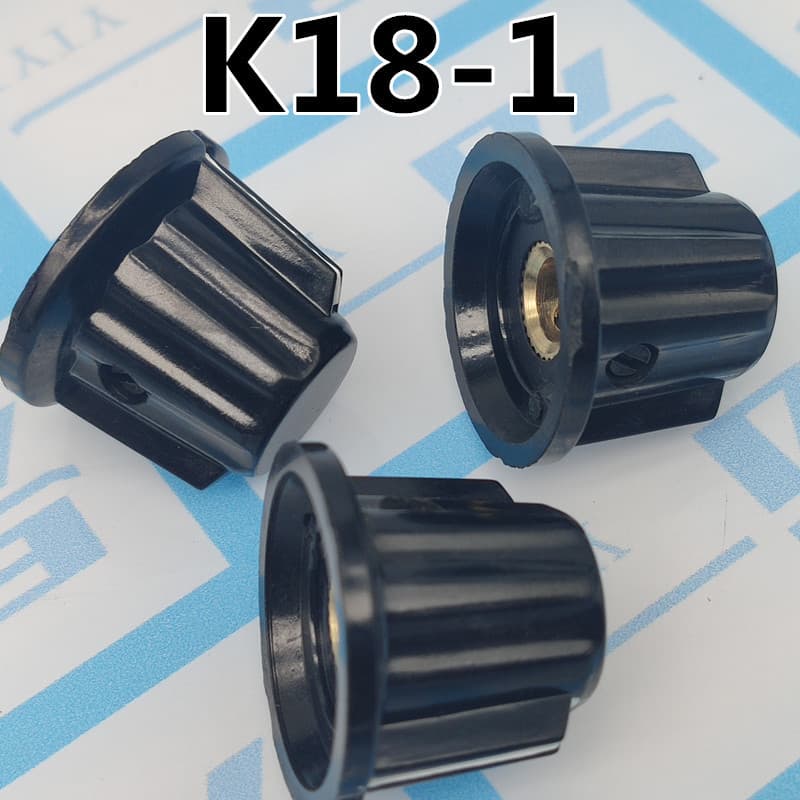 K18-1 Potentiometer Knob Bakelite Knob Potentiometer Cap Knob Cap Potentiometer Handle 6mm