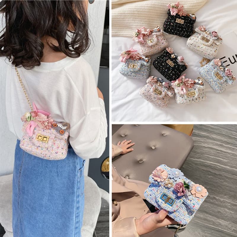Korean style children's handbag, cute princess shoulder bag, cartoon bunny, little girl's coin purse, crossbody bag.