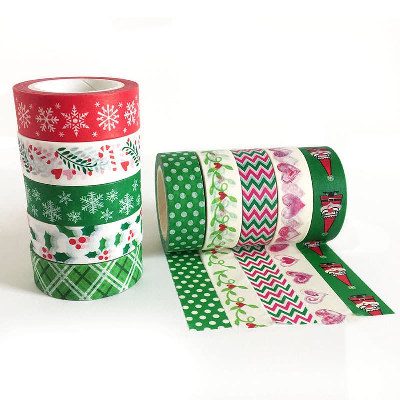 In-stock DIY decorative journaling stationery, tearable European and American Christmas decorations and washi tape, creative glue