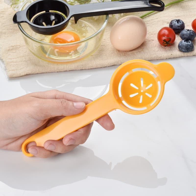 Extended Handle Egg White Separator, Egg Filter, Yolk and White Separator for Kitchen Baking Gadgets