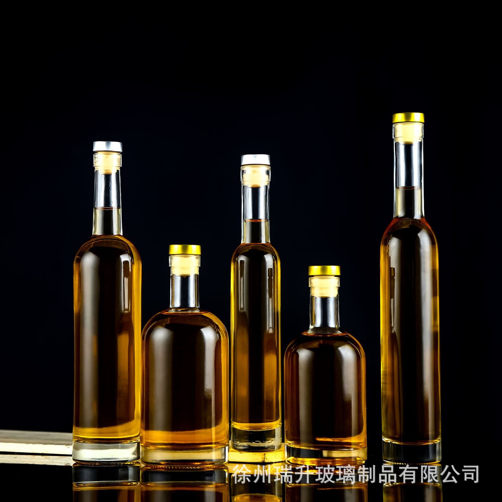 Crystal White Glass Empty Wine Bottle 200ml Fruit Wine Bottle 375ml Ice Wine Bottle 500ml Bayberry Wine Bottle Glass Oil Bottle