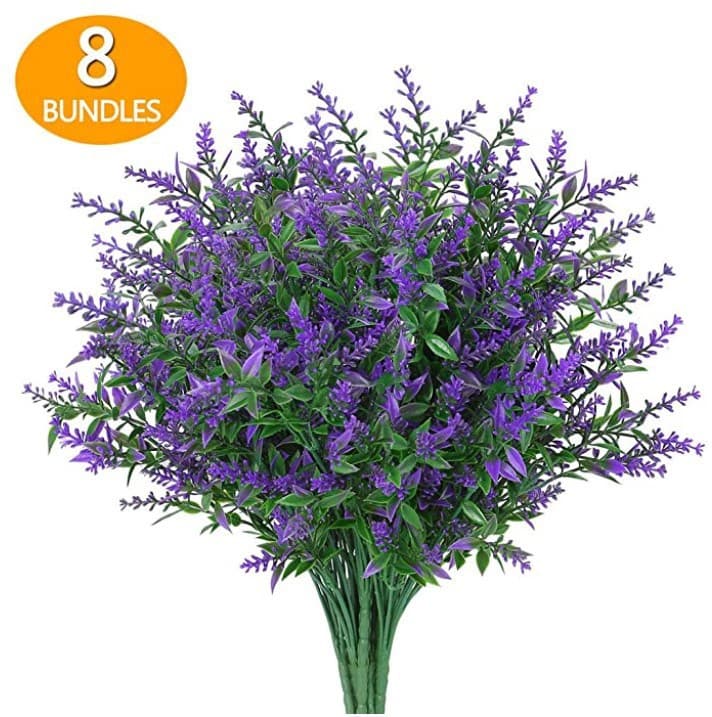 Cross-border Simulation Artificial Green Plant Plastic Lavender Flowers Fake Flowers Home Wedding Outdoor Balcony Plants