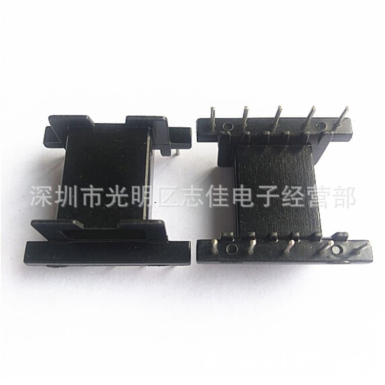 EFD25 transformer core skeleton horizontal straight plug 5+5 baffle 3.3mm thick 2524 skeleton core