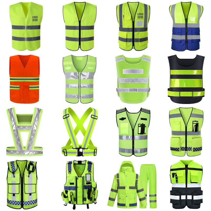 Reflective Vest Manufacturer for Construction, Sanitation, and Garden Protection - Multi-Pocket Reflective Vest with Custom Printing