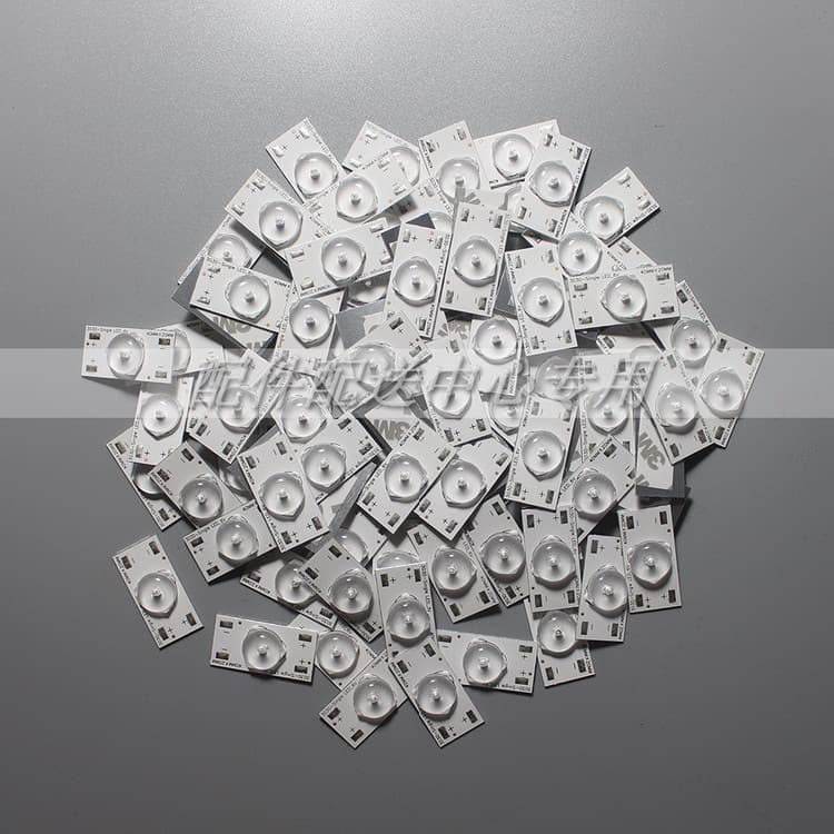 6V convex lens aluminum substrate with positive/negative polarity markings + solder points LED beads strip 32-65 inch backlight particles
