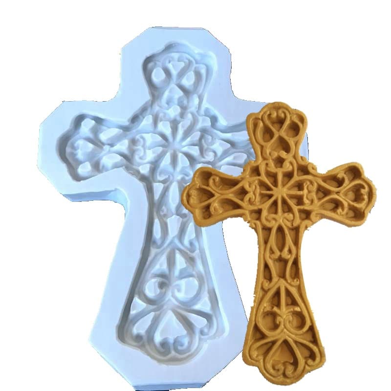 New Halloween Cross Silicone Mold Chocolate Cake Decoration Tool Gumpaste Fondant Mold