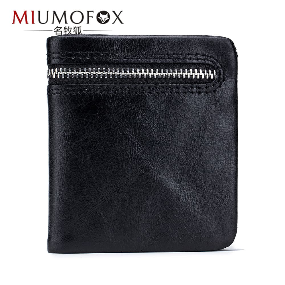 Guangzhou factory supply ultra-thin men's small wallet short retro European and American vertical small pocket wallet foreign trade