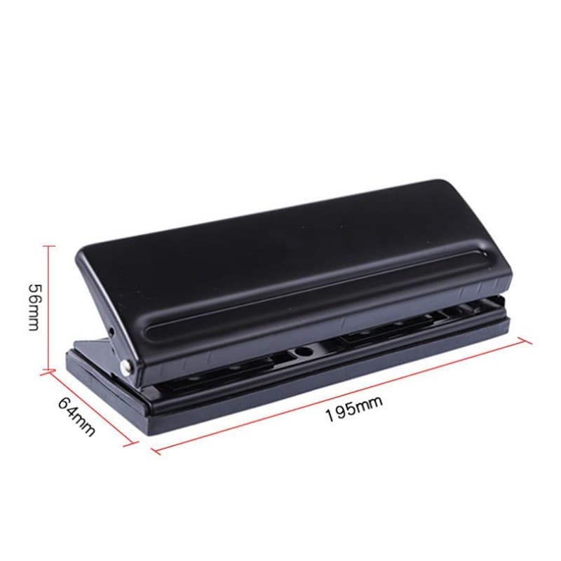 Adjustable Six-hole Punching Machine 2 Groups 3-hole Loose-leaf Puncher Multi-hole Metal Punching Machine