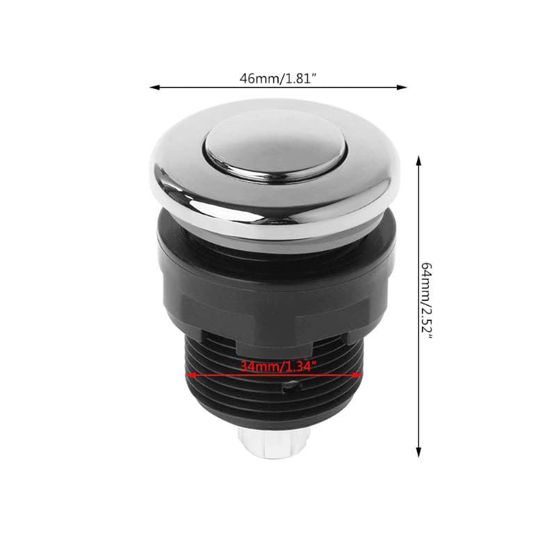 Garbage Disposer Accessories Waterproof Pneumatic Air Pressure Switch, Jacuzzi Motor Pneumatic Start Button