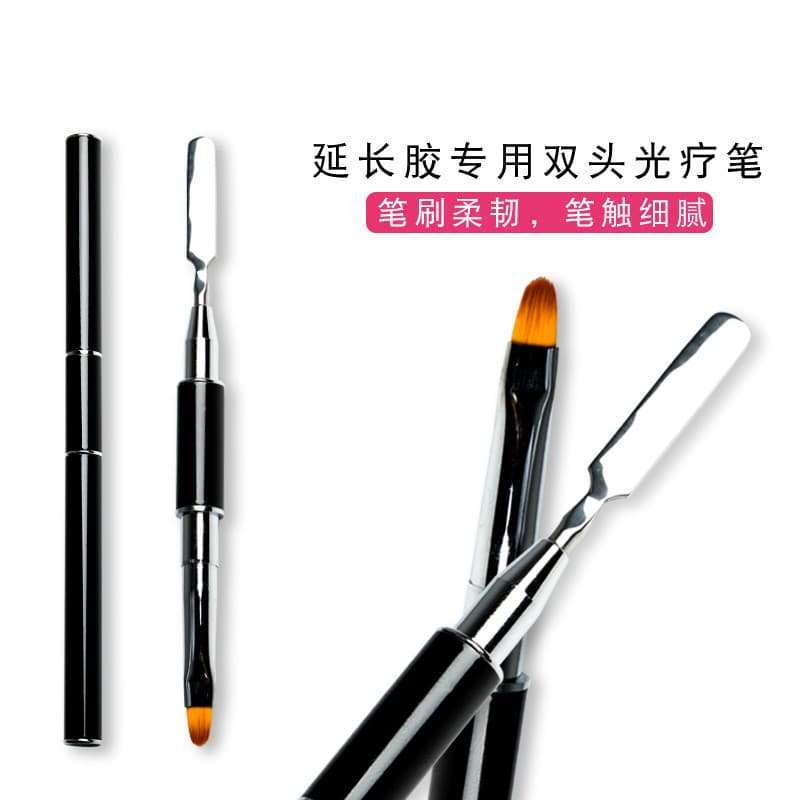 Nail Gel Brush Steel Nail Polish Pusher Gel Embossing Stick Multi-functional Nail Brush Crystal Gel Brush Portable Painting