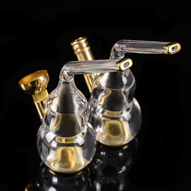 Men's Portable Acrylic Hookah with Personalized Healthy Filter, Dual-Use Tobacco and Cigarette Pipe