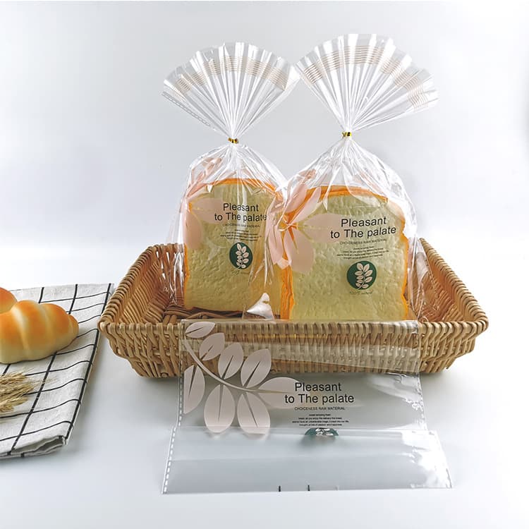 Jinghaojie Universal Bakery Packaging Bags Square Bread Bags Small Biscuit Bags Cookie Bags Multiple Specifications Fresh and Refreshing