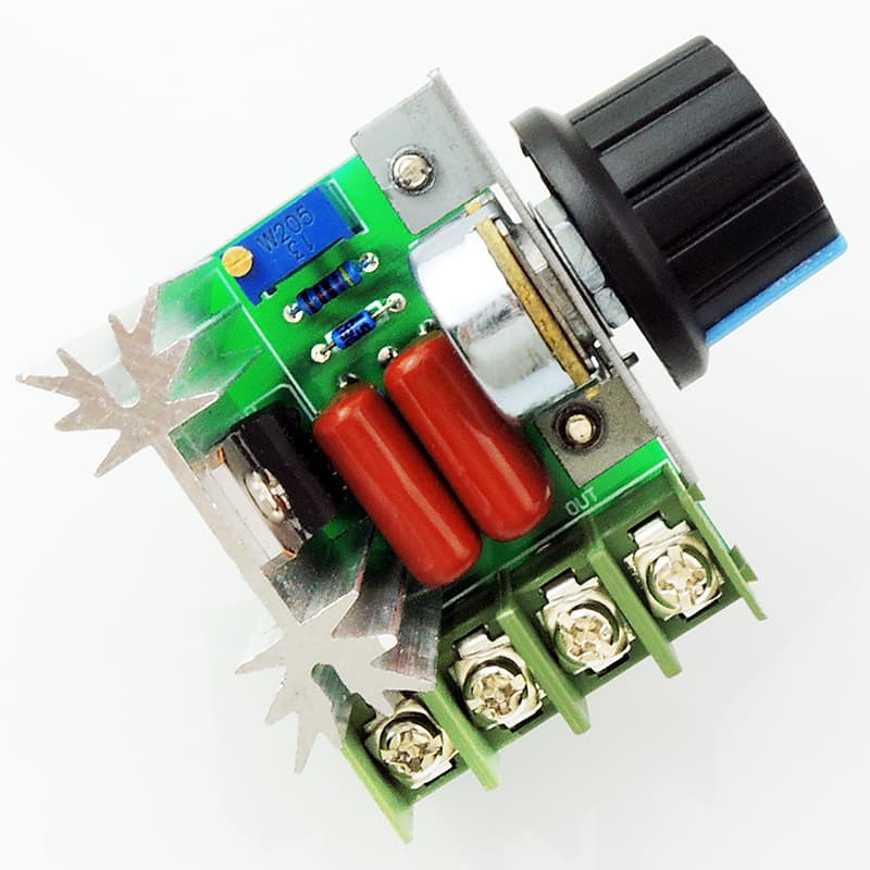 2000W Imported Thyristor Voltage Regulator, High-Power Electronic Speed Controller for Dimming, Speed, and Temperature Control