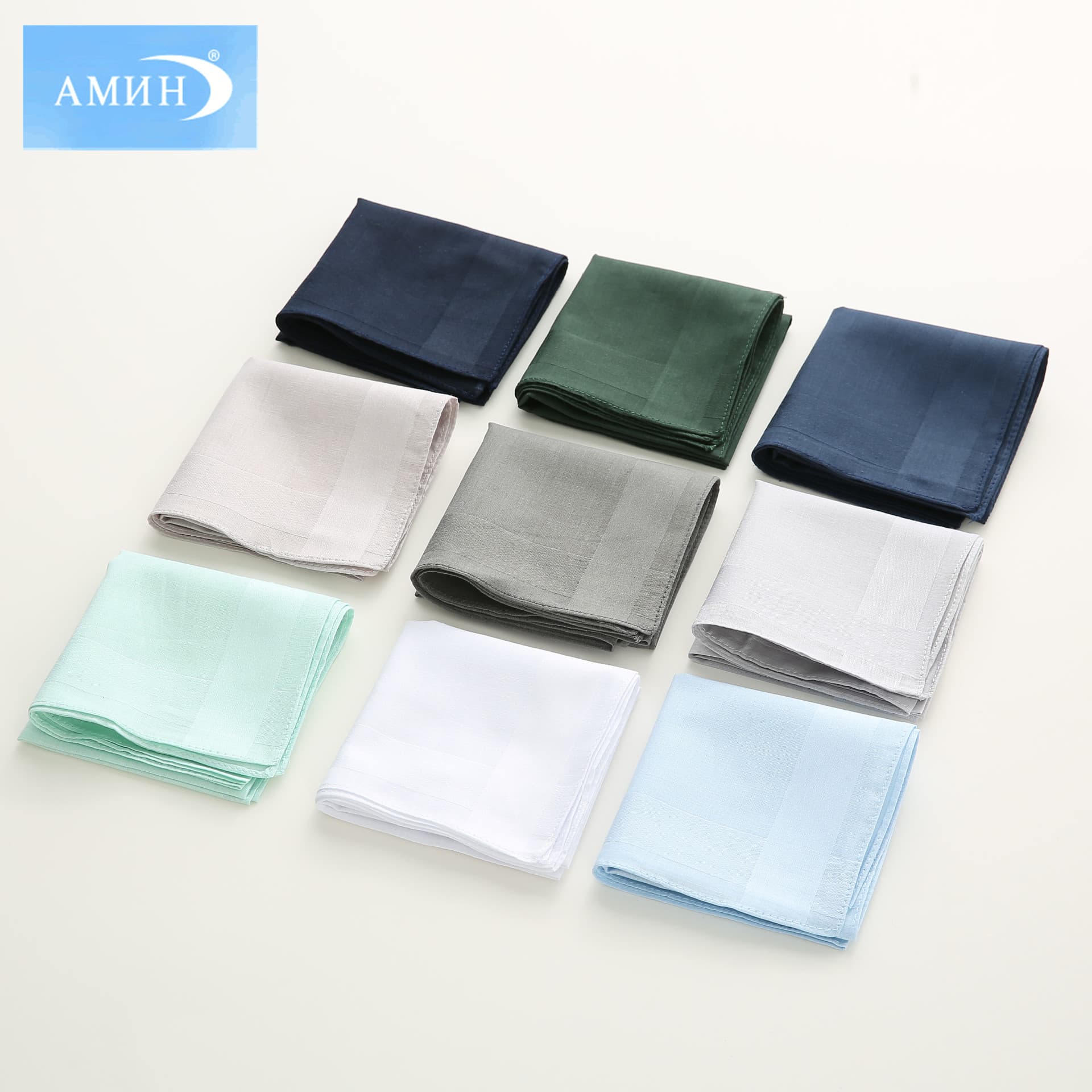 40cm pure cotton high-grade plain satin handkerchief, men's business pocket square, handkerchief, wedding gift, processing available.