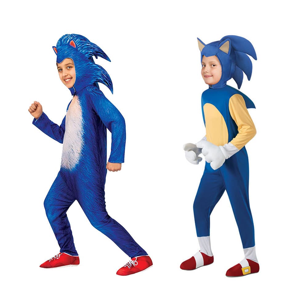 Halloween Sonic Kids Cosplay Costume Sonic the Hedgehog Super Sonic Outfit