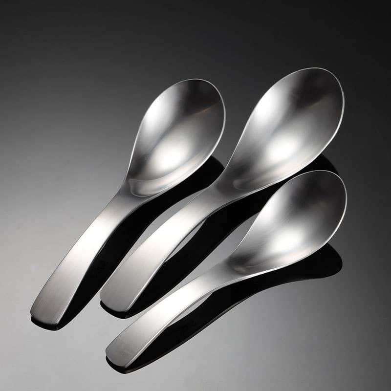 Modern Simplicity Stainless Steel 304 Chinese Style Thickened Deep Bottomed Soup Spoon for Hotel Adult Gift Kitchenware