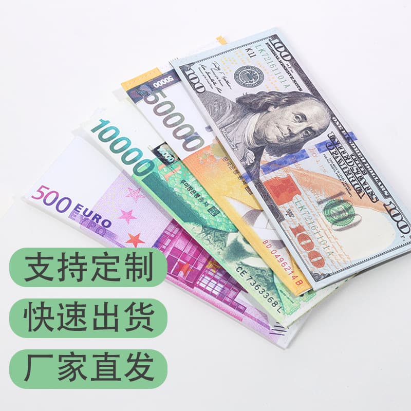 Creative Women's Coin Wallet Retro Men's Billfold with World Currency Print Pattern European and American Wallet Customizable