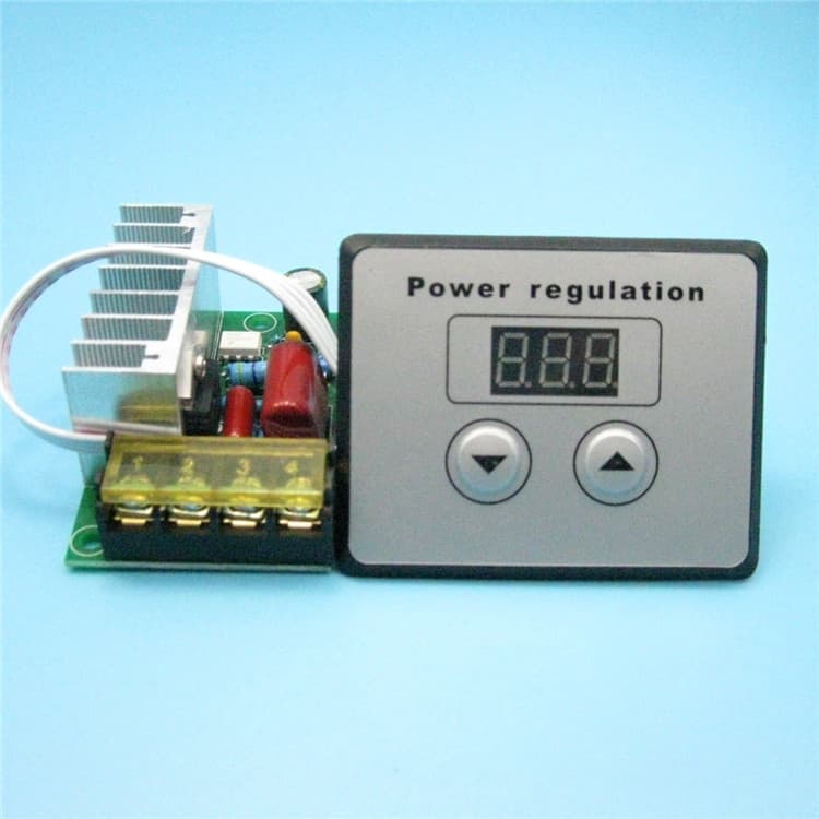 4000W Digital Control Thyristor High-Power Electronic Digital Voltage Regulator, Dimming, Speed Control, Temperature Control