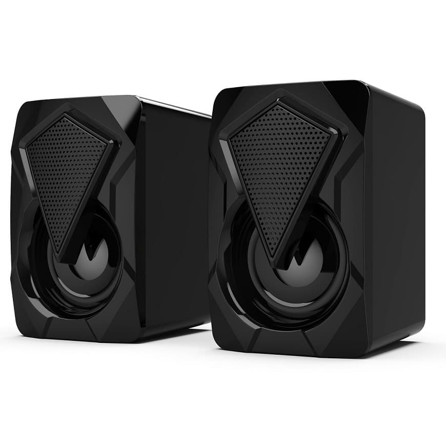 X2 Multimedia Desktop Computer Speakers for Home Use, Mini RGB Colorful USB Wired Soundbar with Subwoofer