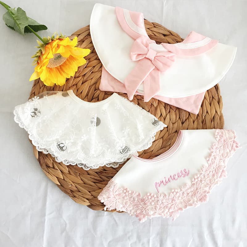 ins Korean version spring and autumn new style baby girl bib baby saliva towel newborn one year old bib saliva bag 0-2 years old