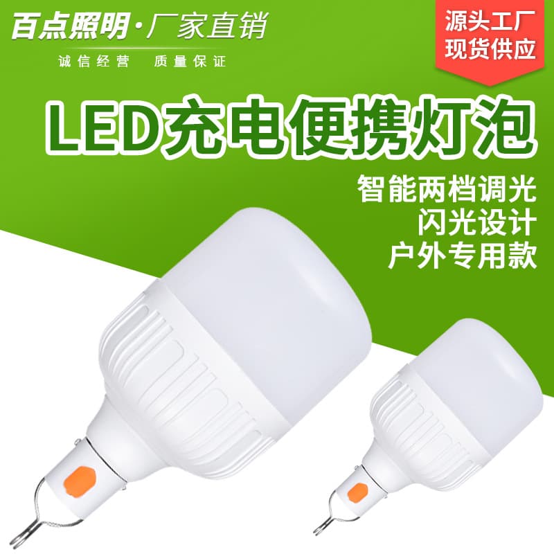 Street Stall Light Night Market USB Rechargeable Light Bulb LED Low Voltage Lighting Lamp Outdoor Emergency Light Bulb Premium Vendor Stall Light