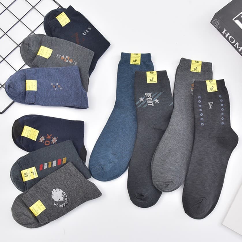 Autumn/Winter Elderly Men's Socks, Middle-Aged and Elderly Casual Mid-Calf Socks, Old People's Warm Cheap Street Stall Socks, Wholesale from Manufacturer