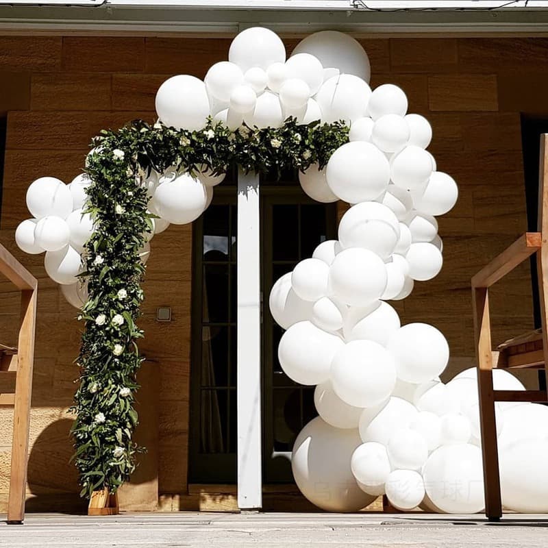 5in 10in 12in 18in 24in 36in Matte White Balloons for Wedding Birthday Party Decoration, Imitation American Balloons