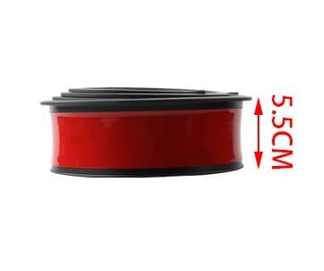 Car Universal Rubber Fender Carbon Fiber Pattern Fender Decorative Strip No-Installation Wheel Anti-Collision Strip Mudguard Rubber Strip