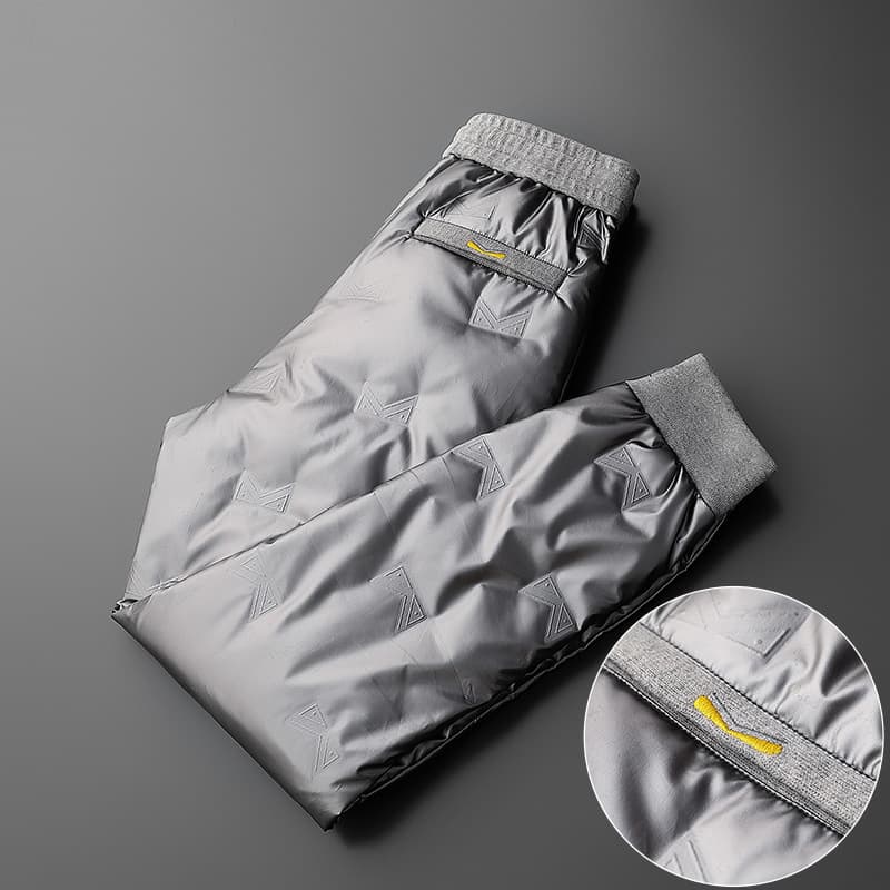 Winter -40°C New Style Down Pants for Men Thickened Northeast Extreme Cold White Duck Down Seam-Taped Cold-Proof Pants for Women Outerwear