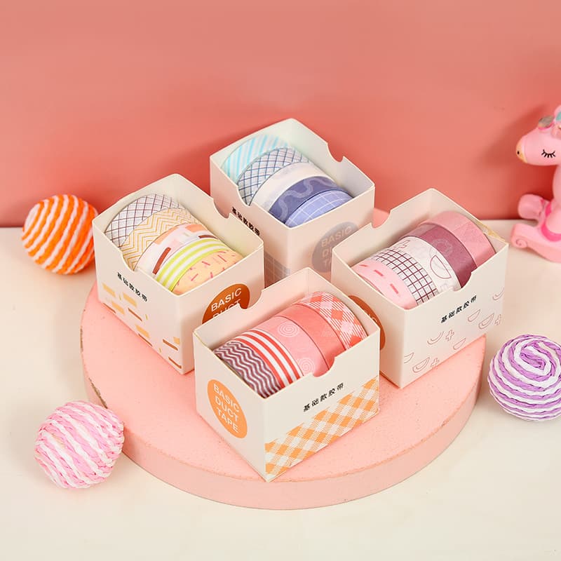 Wheat Youth Scrapbooking Tape Gift Box Set, Wholesale 12 Styles of Notebook Decoration Materials and Washi Stickers