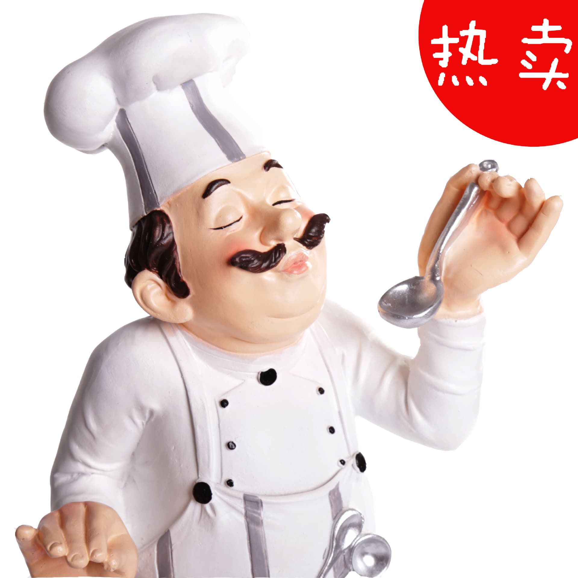 Food Photography Kitchen Chef Figurine Western Food Tabletop Restaurant Cafe Dining Room Buffet Table Creative Decoration