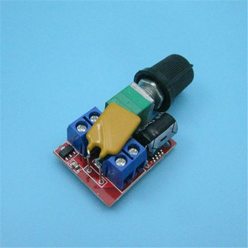 Mini DC motor PWM speed regulator 3V6 12 24 35V speed control switch ultra-small LED dimmer 5A