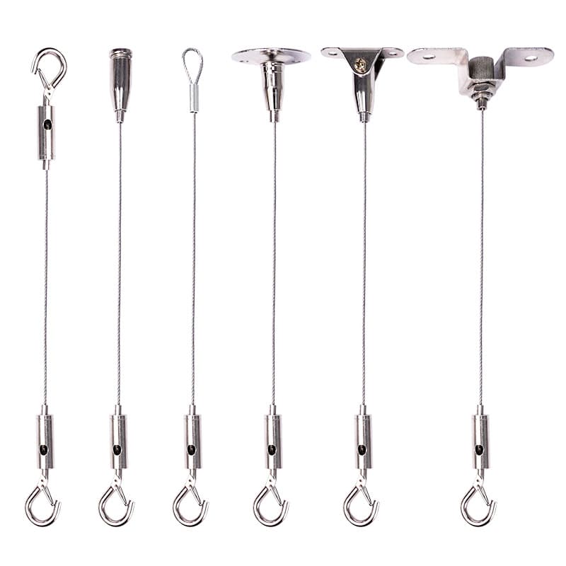 Lighting fixture hanging rope, safety rope, signboard hanging cable, exhibition picture hanging steel wire rope, light fixture suspension wire
