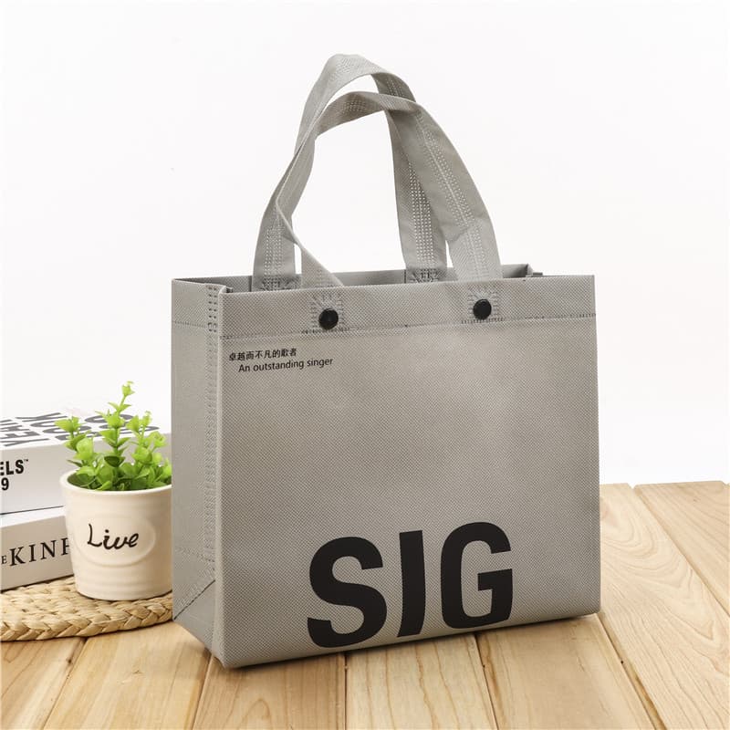 Factory Hot-Pressed Non-Woven 3D Bag, Clothing Handheld Non-Woven Bag, Advertising Handbag, Grain and Oil Promotional Bag