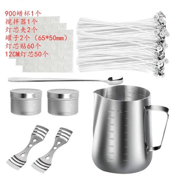 DIY Candle Wick Material Kit, Candle Making Tool Set, Scented Candle Kit