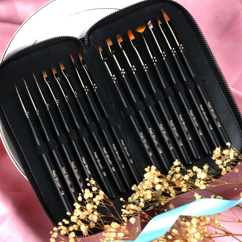 Source factory nail pen color painting flower pull line phototherapy gradient vignetting Japanese nail pen set tool brush