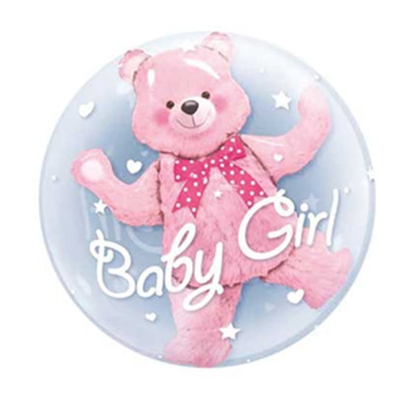 Bobo Bear Bubble Bear Aluminum Foil Balloon Birthday 1 Year Old Baby Children Toy Ball 4.8 Party Decoration Creative Balloon