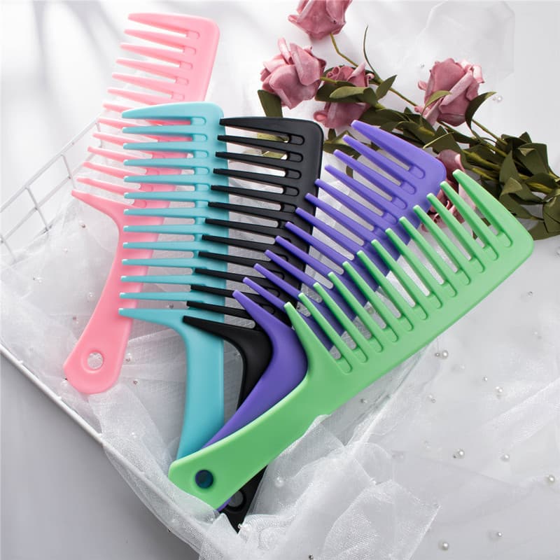 Barber shop shampoo hairdressing comb finishing handle smooth hair hairdressing comb for curly hair wide tooth comb home hair care