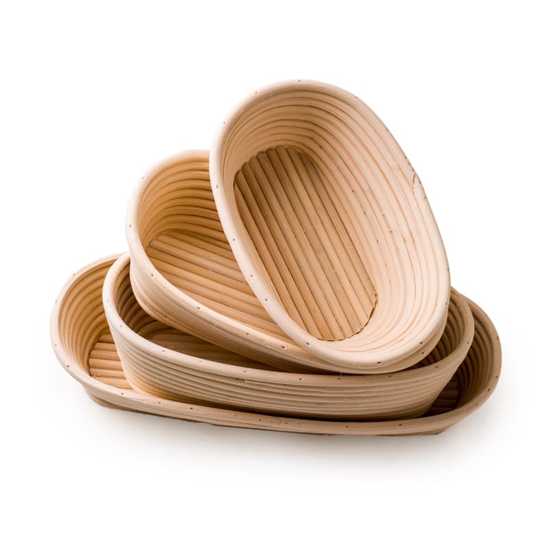 Bread fermentation basket baking tools round fermentation rattan basket bread fermentation mold oval rattan basket rattan bowl rattan cake